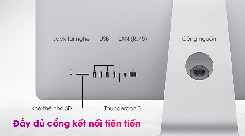 Apple iMac 27 inch Retina 5K i5 (MXWT2SAA) - Cổng kết nối